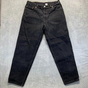 Vintage Levi's Jeans Men's 38x32 Black Dark Wash 90's 560 Loose Fit Tapered Leg